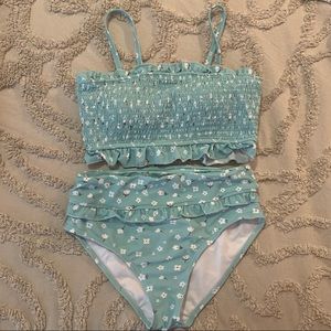 Floral High Waist Bikini